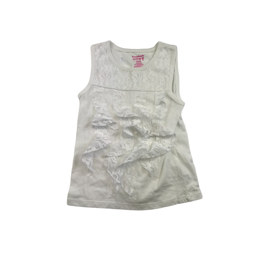 Garanimals White Lace Detailed Top Age 5