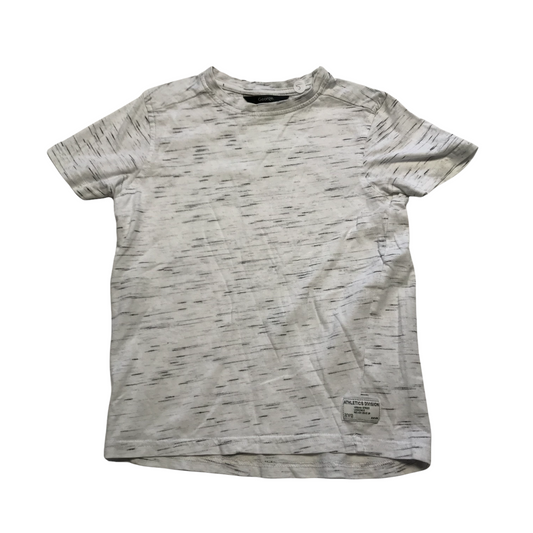 George White and Grey Pattern Print T-shirt Age 5