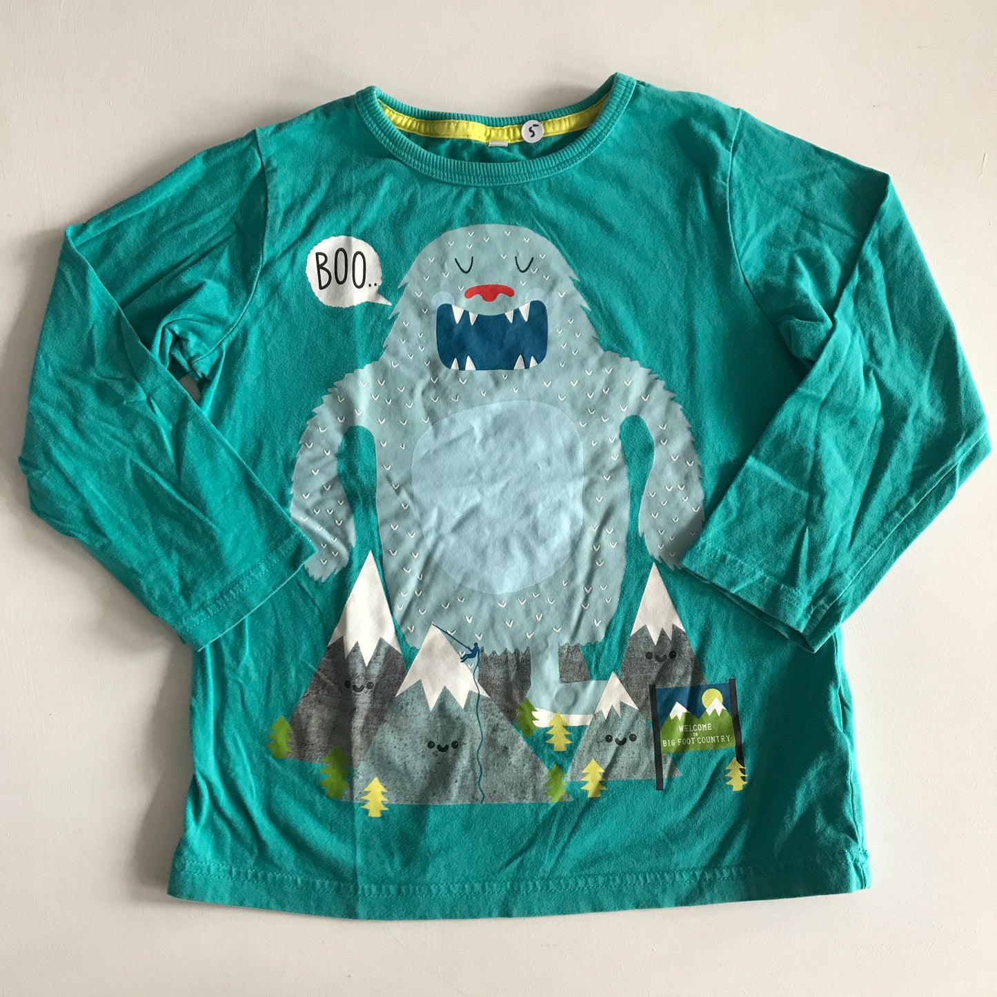 T-shirt - Turquoise Yeti - Age 5