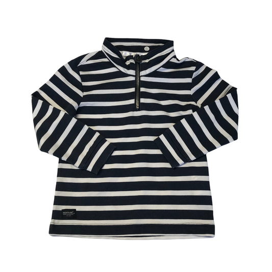 Regatta Navy and White Striped Sweatshirt Age 5