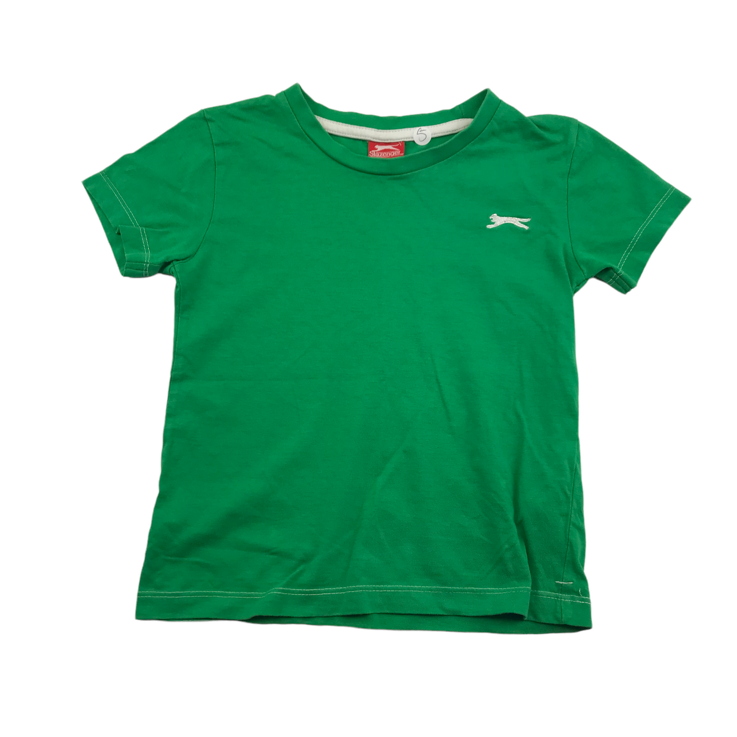 Slazenger Green Plain Logo T-shirt Age 5