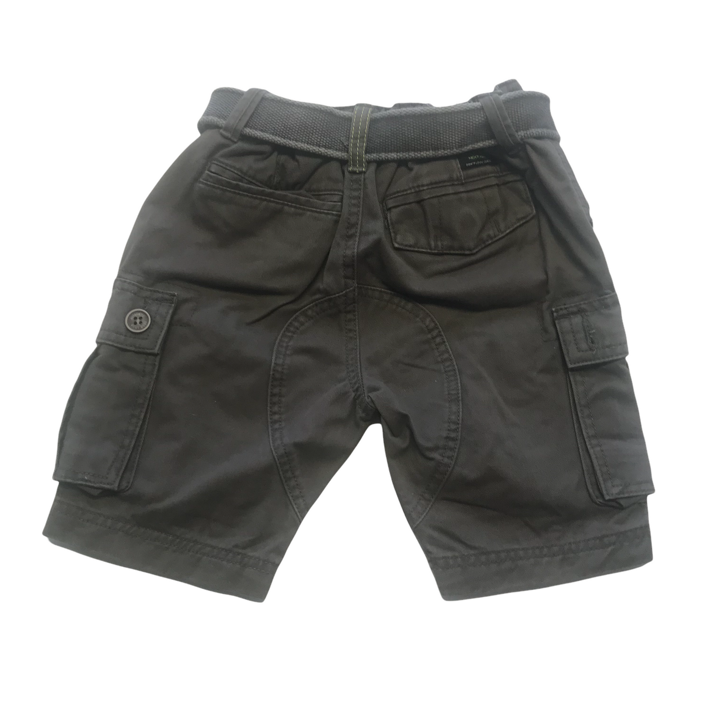 Next Grey Cargo Style Shorts with Belt Age 5