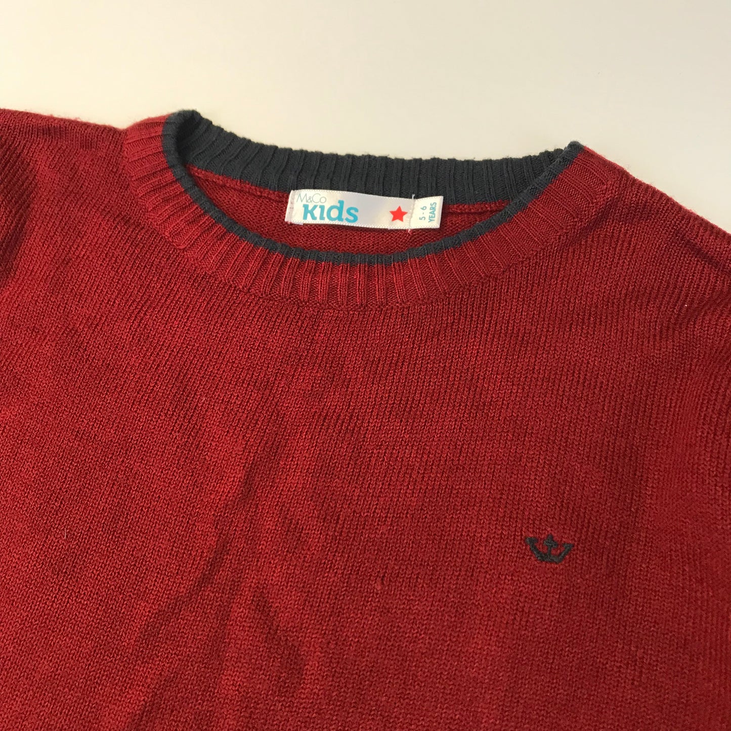 M&Co Red Jumper Age 5