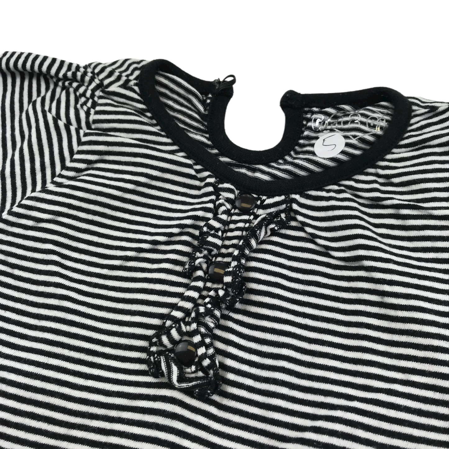 Girl 2 Girl Black Stripy T-shirt Age 5