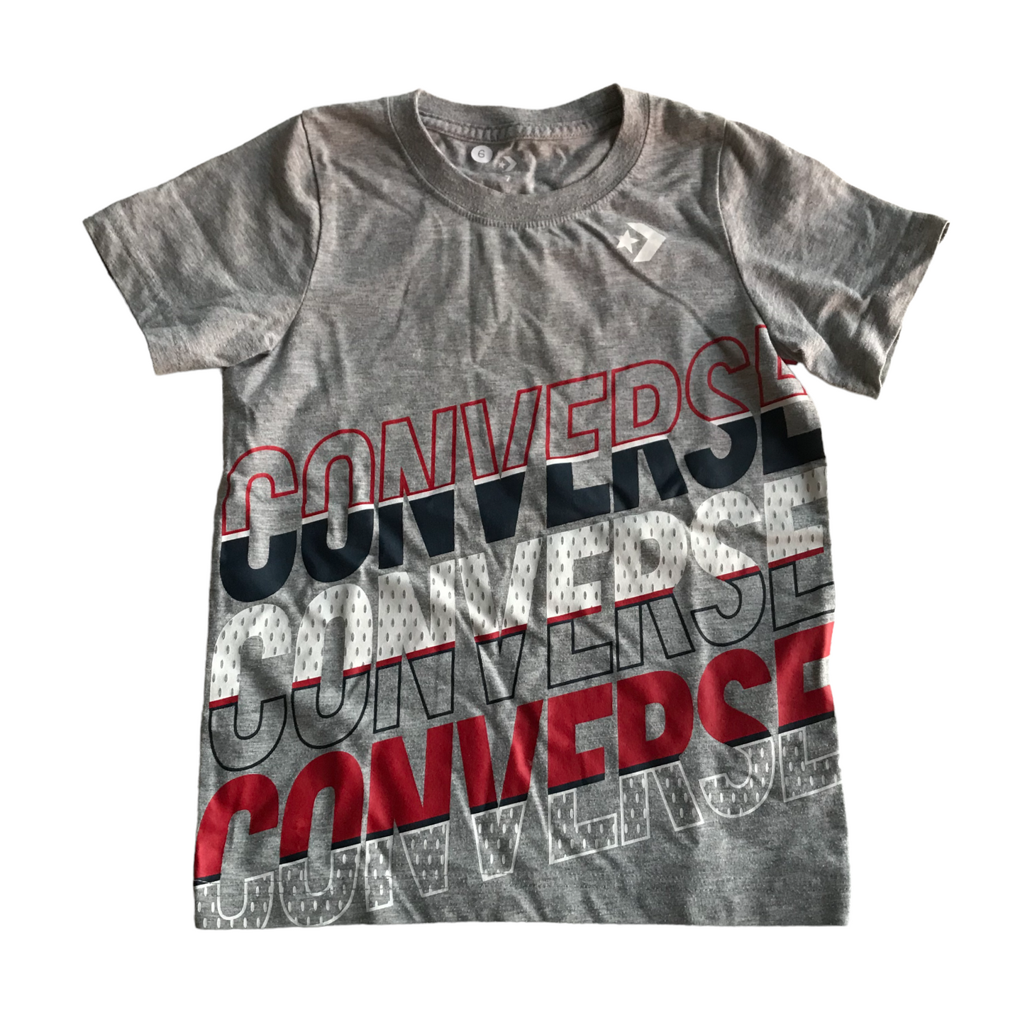Converse Grey Print T-shirt Age 6