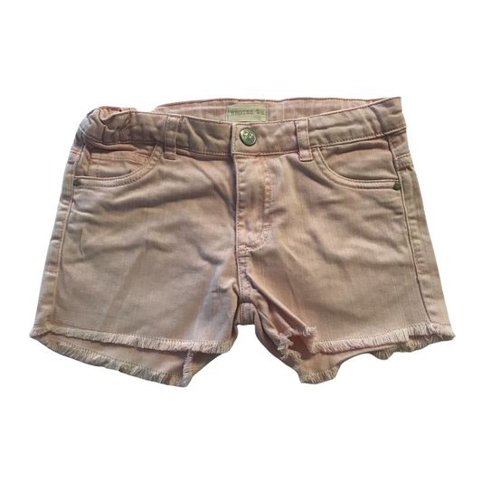 Light Pink Plain Denim Style Shorts Age 6