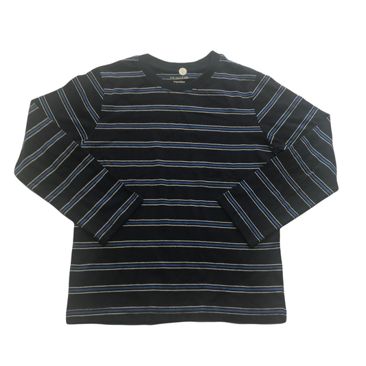 Primark Black Blue Stripe Long Sleeve T-shirt Age 6