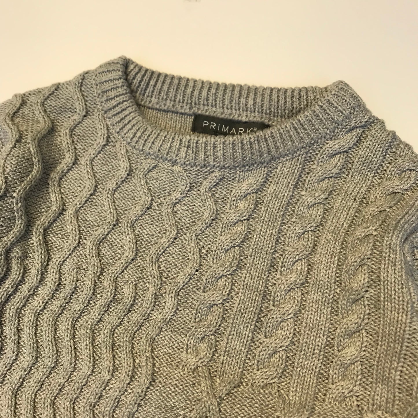 Primark Light Grey Knitted Jumper Age 6