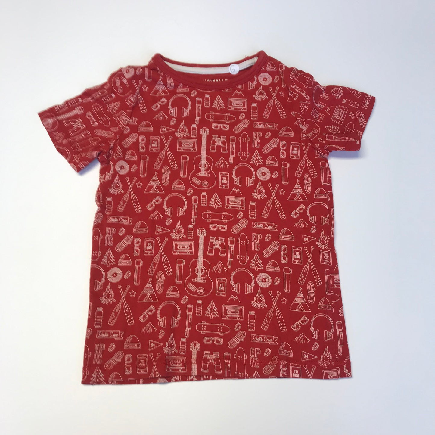 Tu Red Print T-shirt Age 6