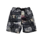 Firefly Grey Print Swim Trunks Age 6