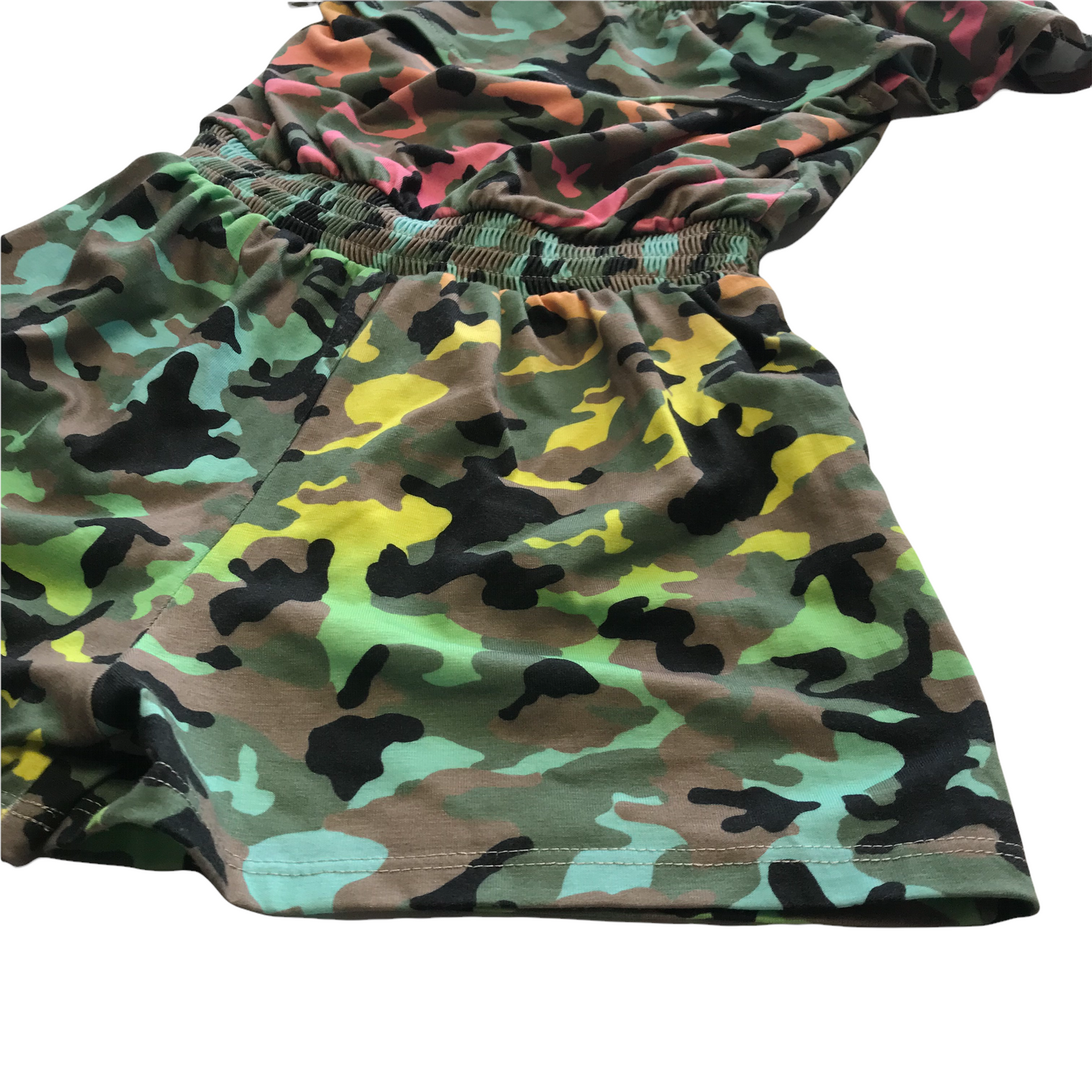 River Island Colourful Camo Playsuit Age 6