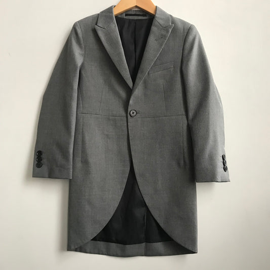 M&S Grey Morning Coat Style Jacket Age 6