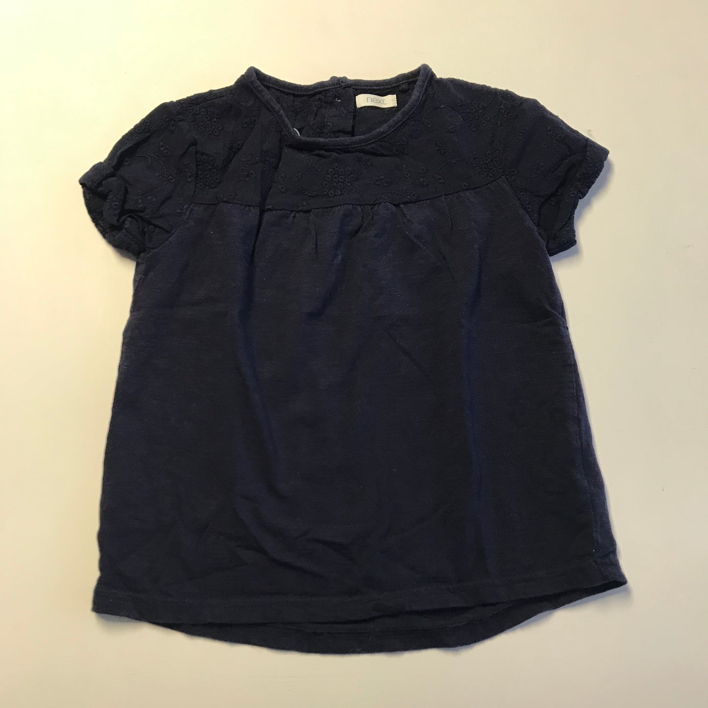 T-shirt - NEXT Navy with Embroidery - Age 6