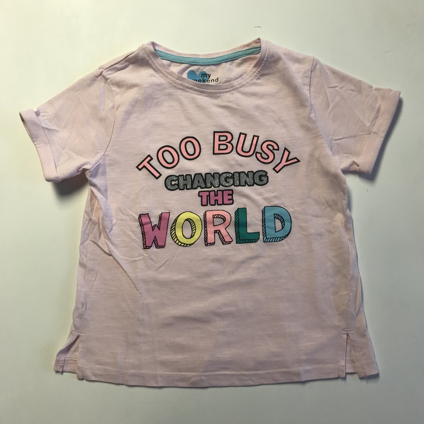 T-shirt - 'Too Busy Changing The World - Age 6