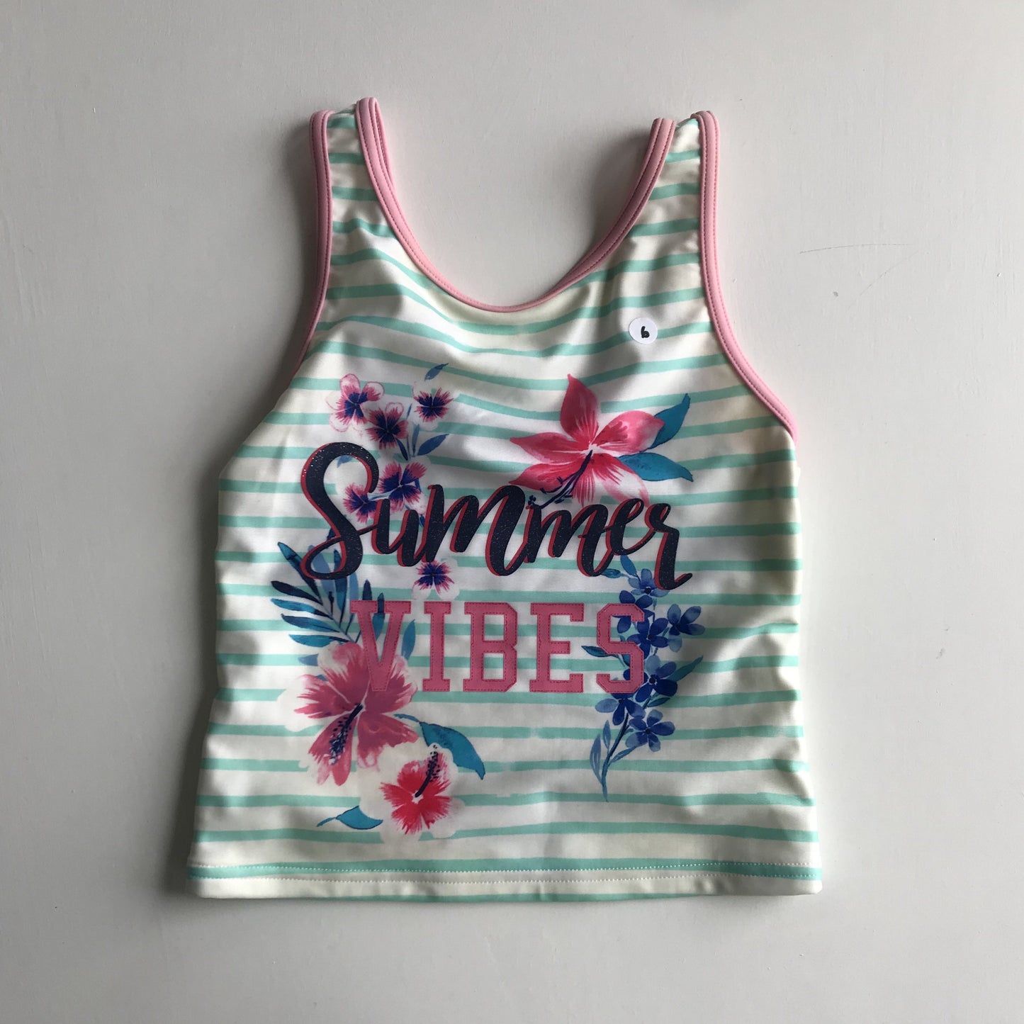 Swim Top - 'Summer Vibes' - Age 6