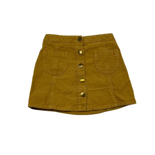 Nutmeg Yellow Corduroy Skirt Age 6