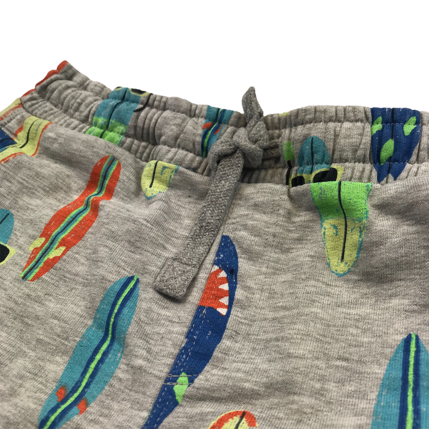 M&S Grey Surf Board Jersey Shorts Age 6