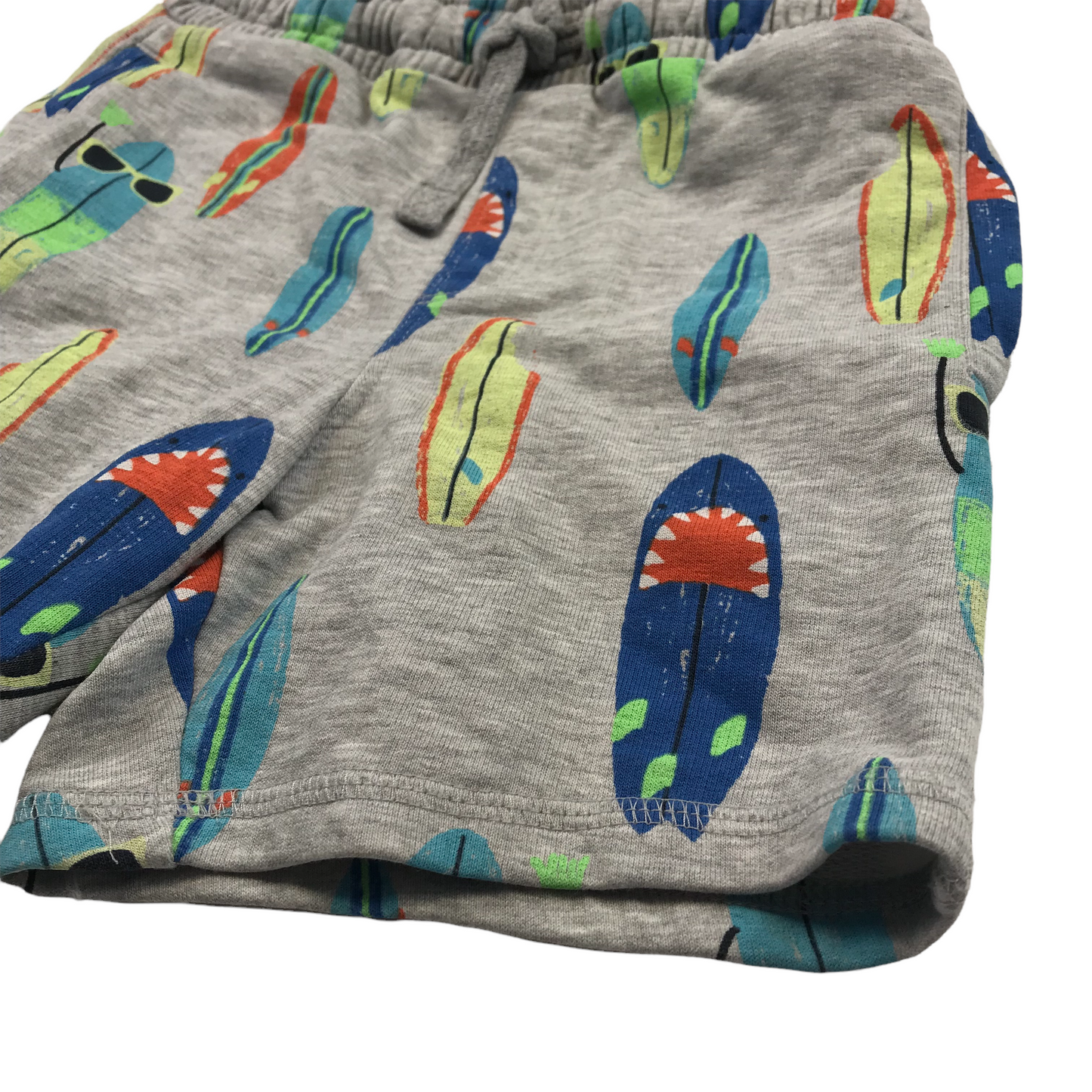 M&S Grey Surf Board Jersey Shorts Age 6