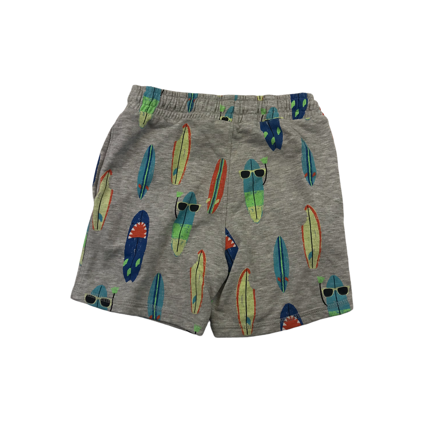 M&S Grey Surf Board Jersey Shorts Age 6