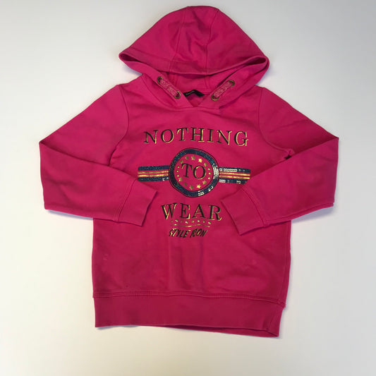 George Pink Nothing To Wear Print Hoodie Age 6