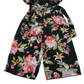 Black and Floral Flared Jumpsuit Age 6