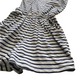 F&F Black and White Stripy Cotton Playsuit Age 6