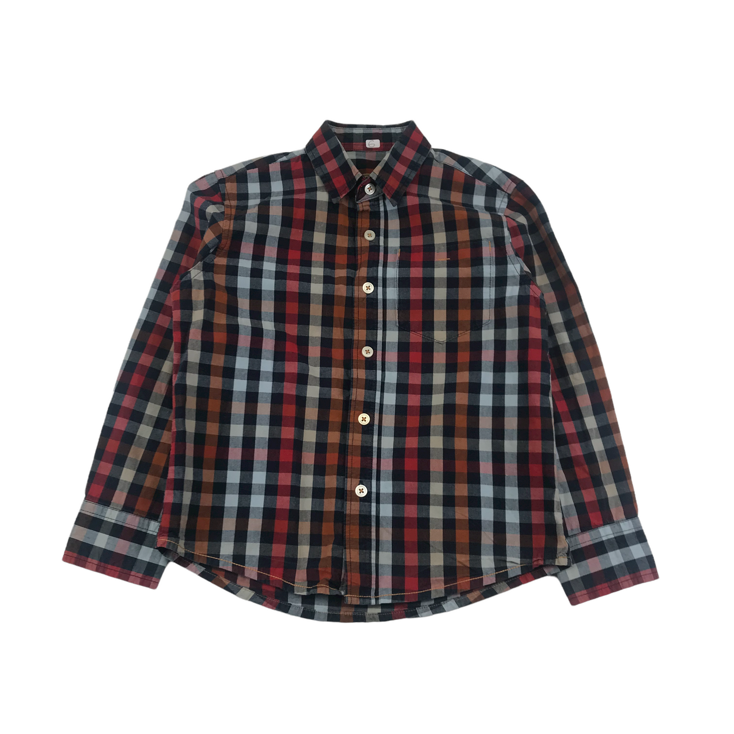 Next Black and Red Checked Shirt Age 6