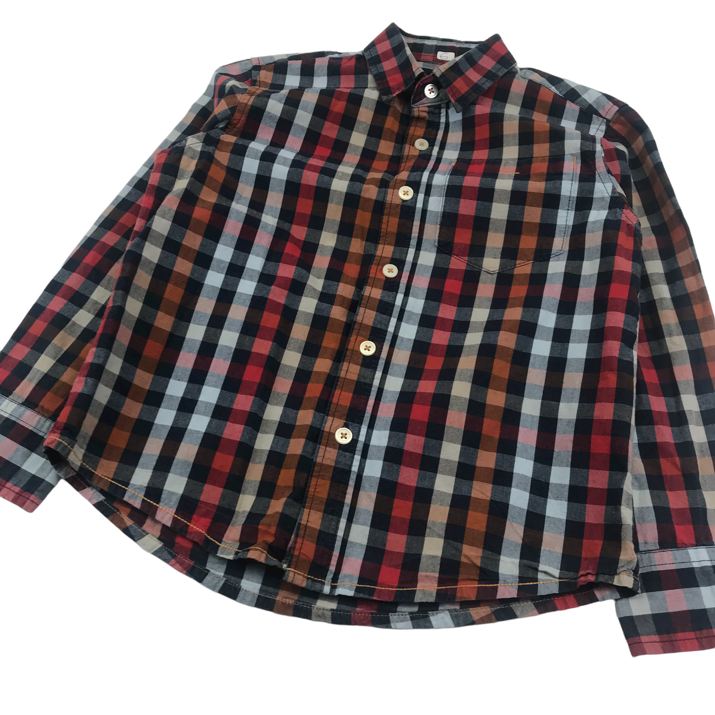 Next Black and Red Checked Shirt Age 6