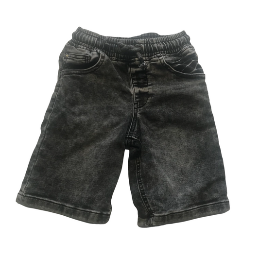 George Washed Grey Denim Style Stretchy Shorts Age 6