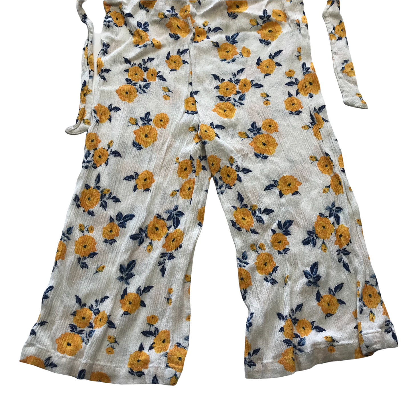 Primark White Floral Jumpsuit Age 6