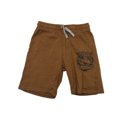 H&M Brown Tiger Print Shorts Age 6