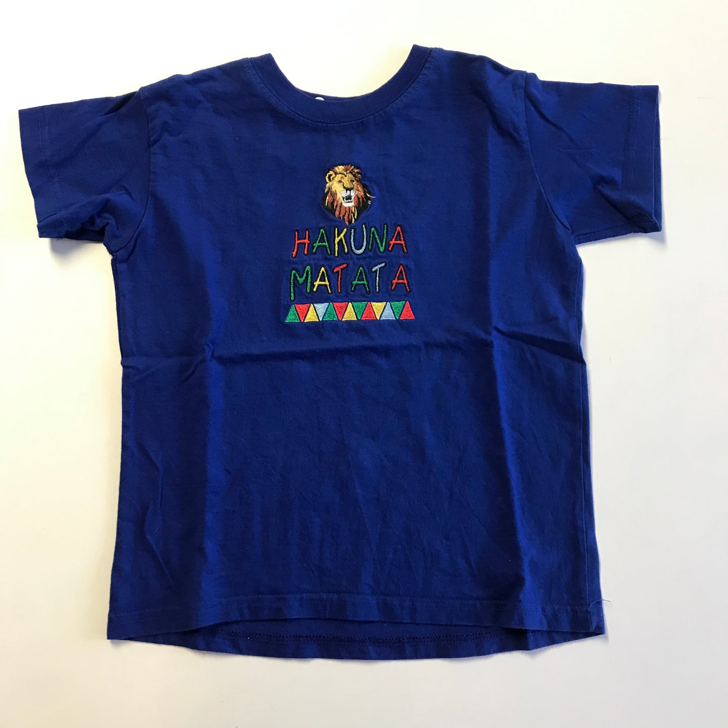 T-shirt - Blue 'Hakuna Matata' - Age 6