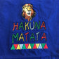 T-shirt - Blue 'Hakuna Matata' - Age 6