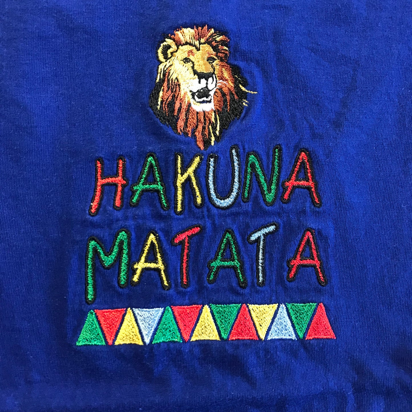 T-shirt - Blue 'Hakuna Matata' - Age 6