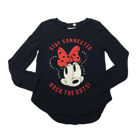 Gap Navy Blue Disney Minnie Mouse T-shirt Age 6