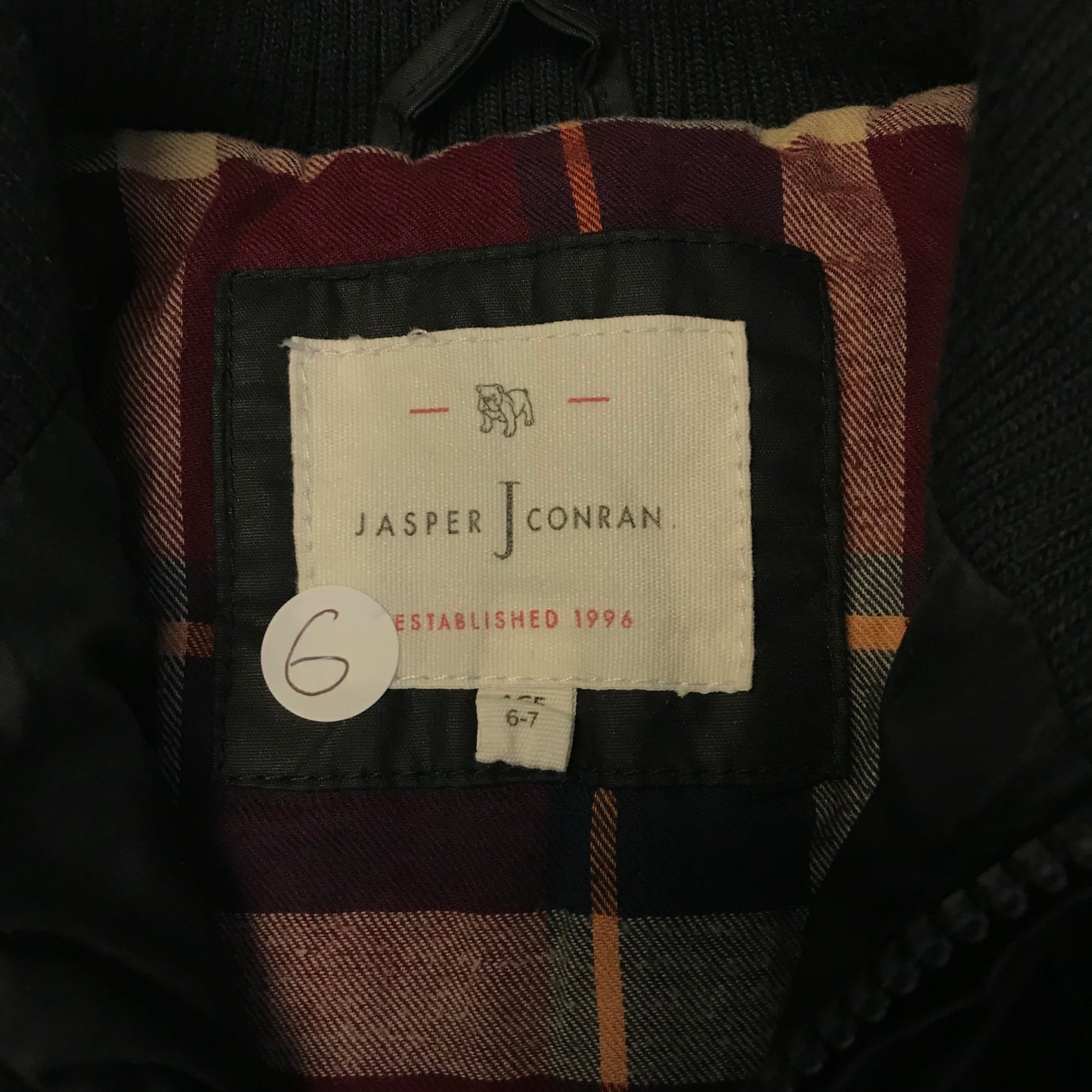 Jasper Conran Black Quilted Puffer Jacket Age 6