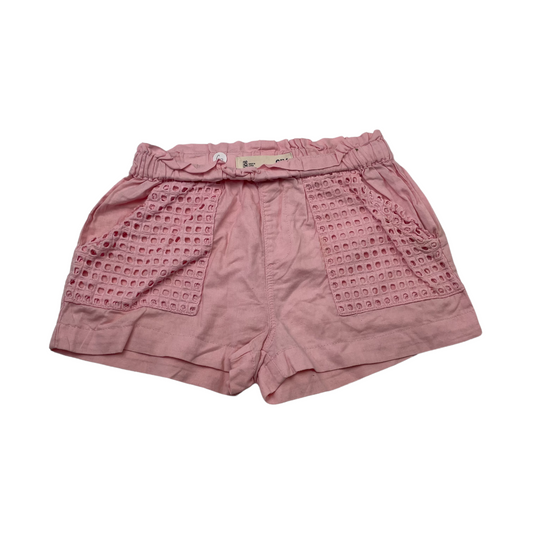 Pink Pocket Detail Shorts Age 6