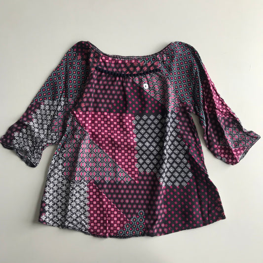 Pink and Purple Pattern Blouse Age 6