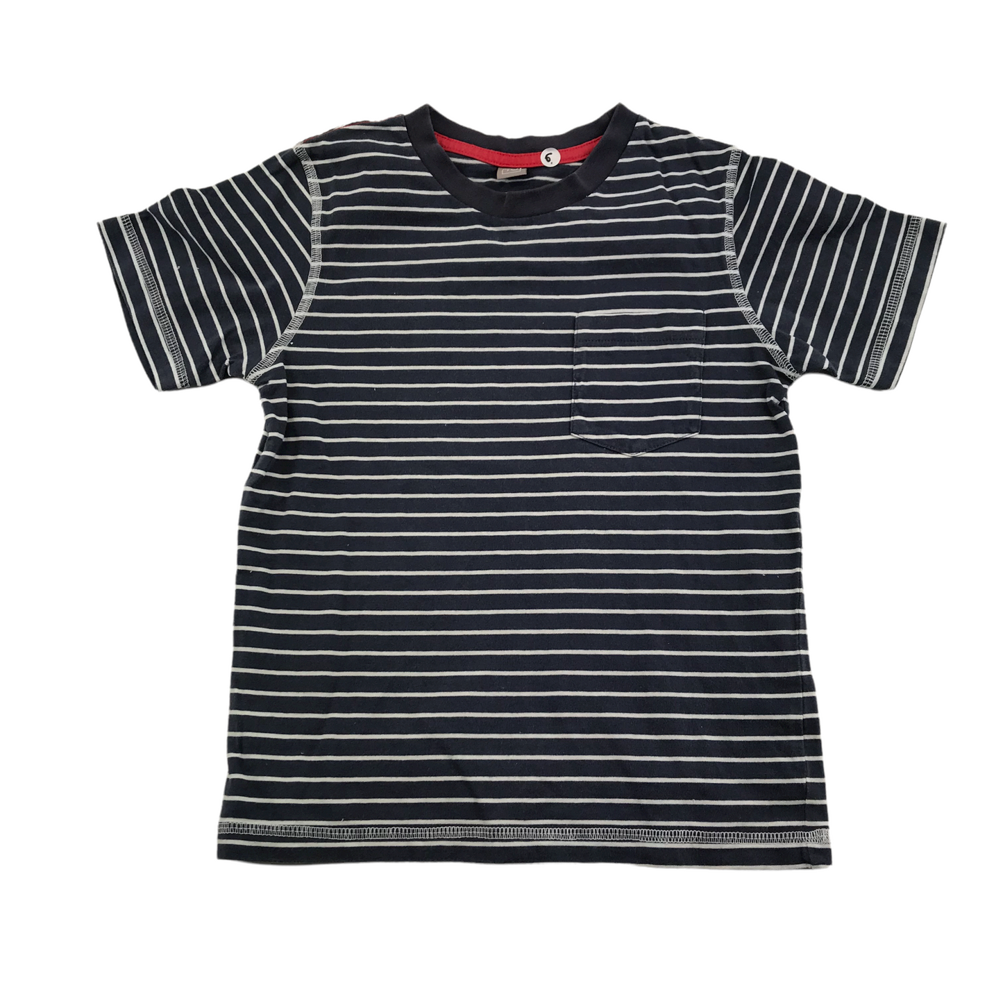 Tu Navy Stripy T-shirt Age 6