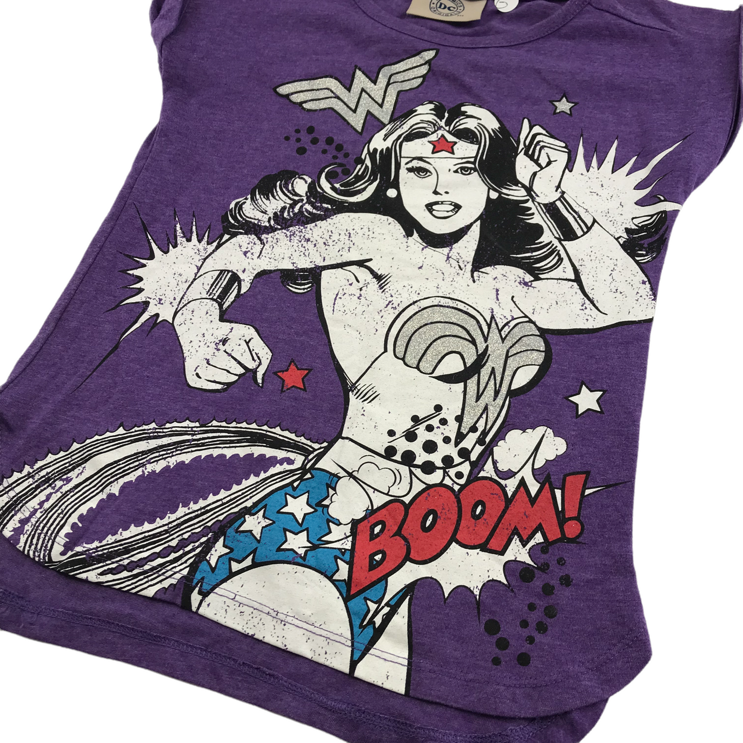 DC Originals Purple Wonder Woman T-shirt Age 6