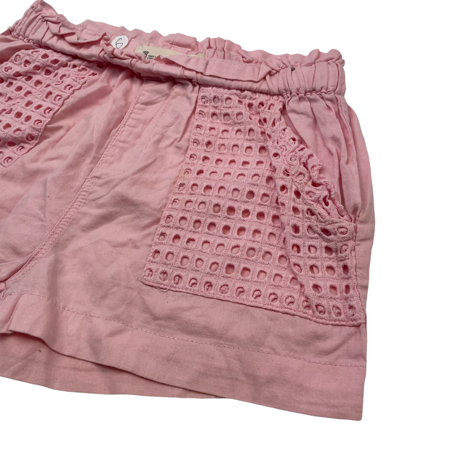 Pink Pocket Detail Shorts Age 6