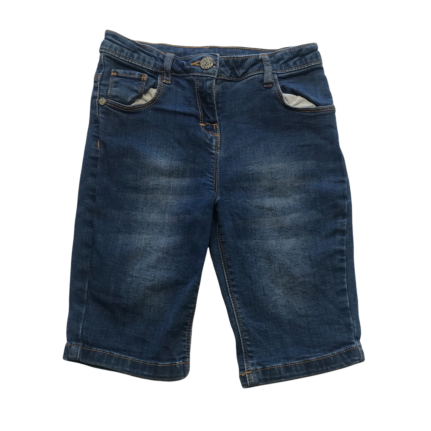 Nutmeg Blue Bermuda Denim Shorts Age 6