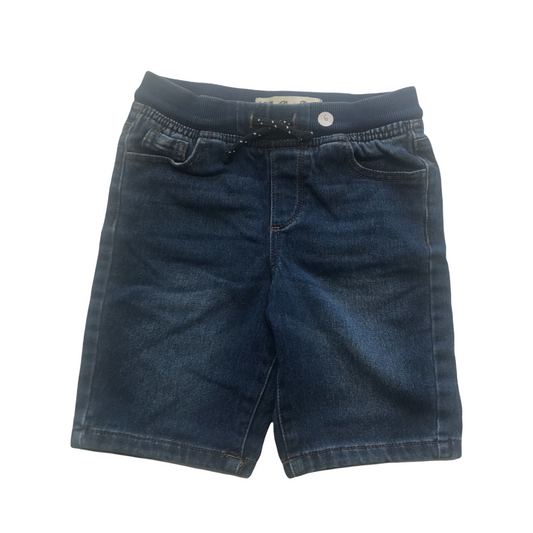 Primark Blue Stretchy Denim Style Shorts Age 6