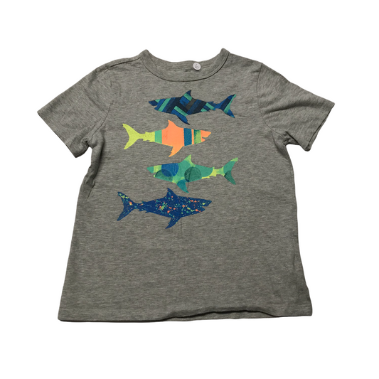 GAP Kids Grey Shark T-shirt Age 6