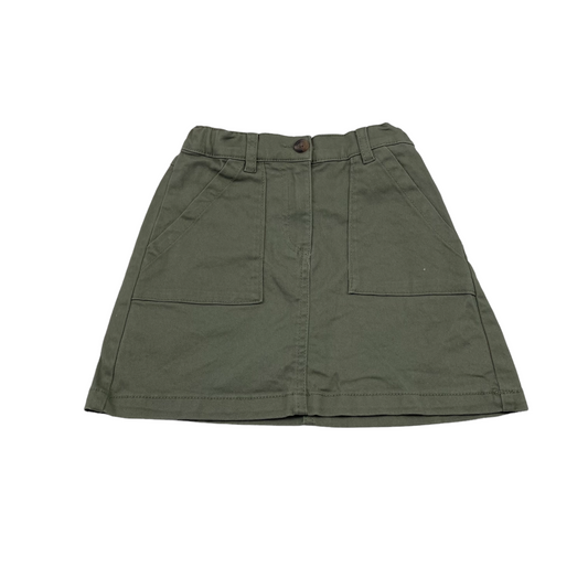 H&M Khaki Green Denim Style Skirt Age 6