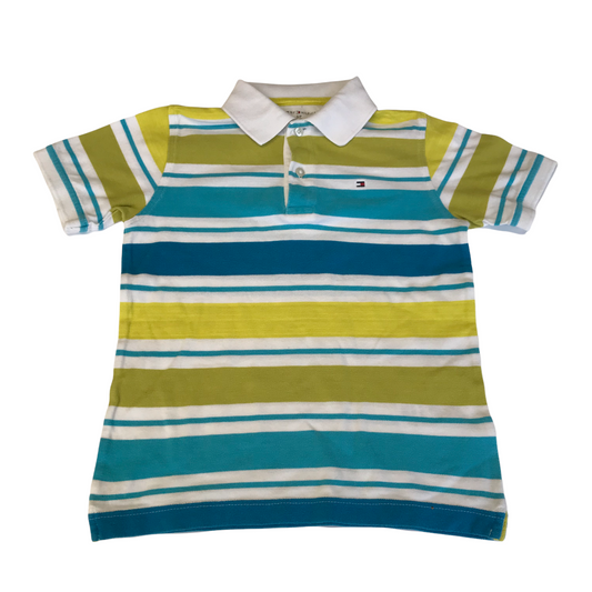Tommy Hilfiger Stripy Polo Shirt Age 4