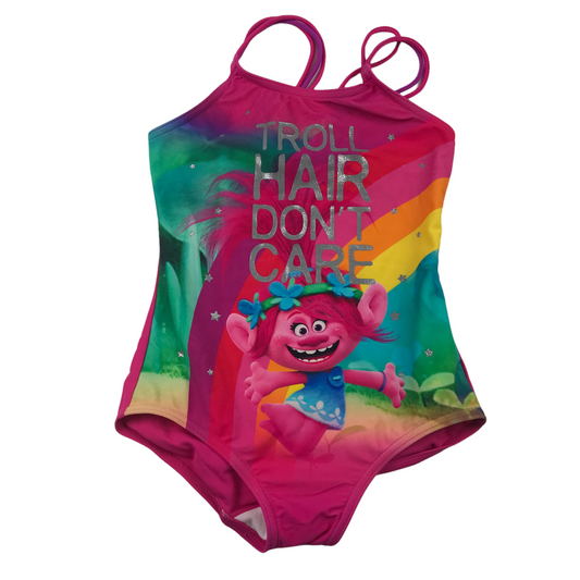 George Pink Trolls Movie Swimsuit Age 6