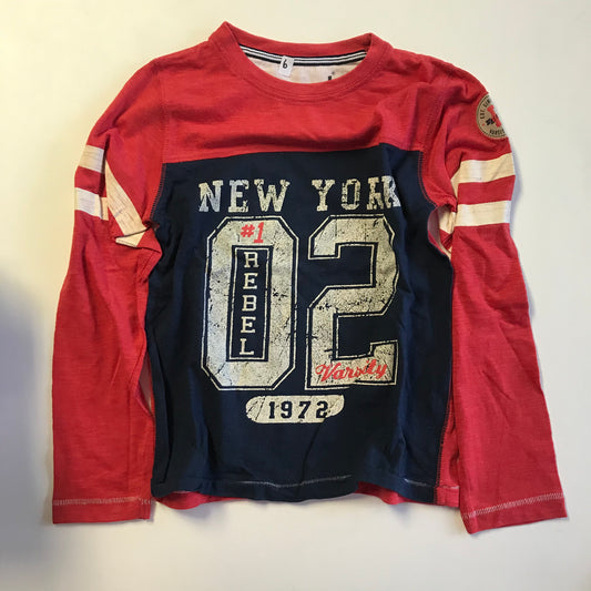 T-shirt - Red & Navy 'New York' - Age 6