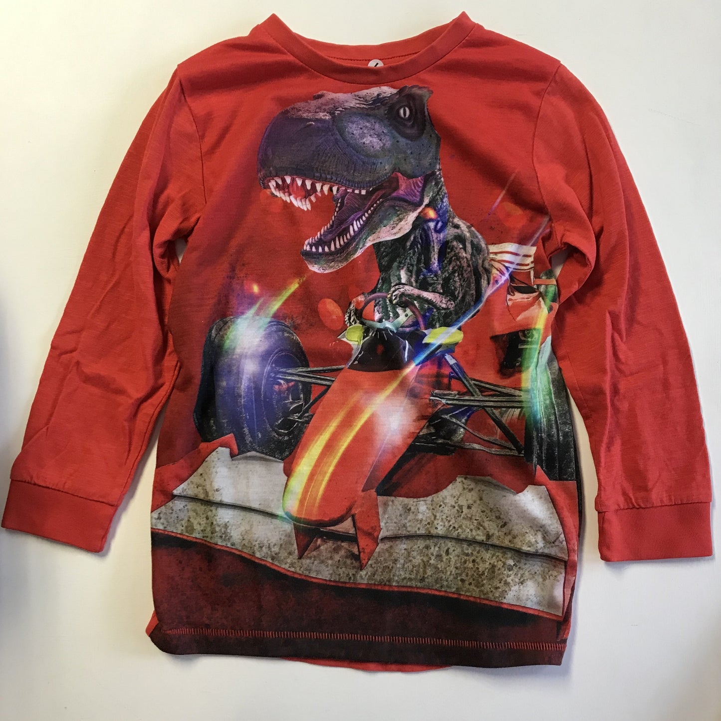 T-shirt - Red T-rex - Age 6