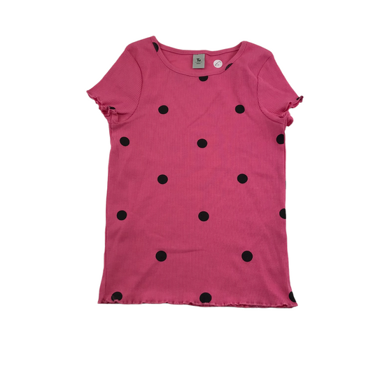 Tu Pink Polka dot T-shirt Age 6